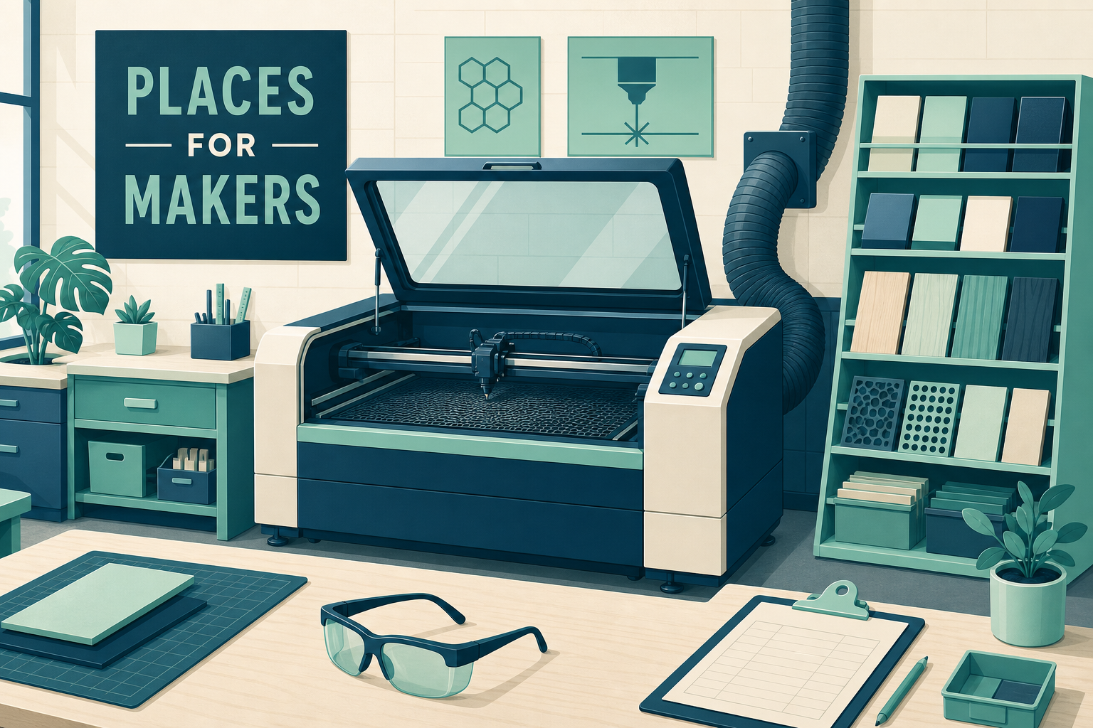 Professional illustration for Where to Use a Laser Cutter Near Orange County