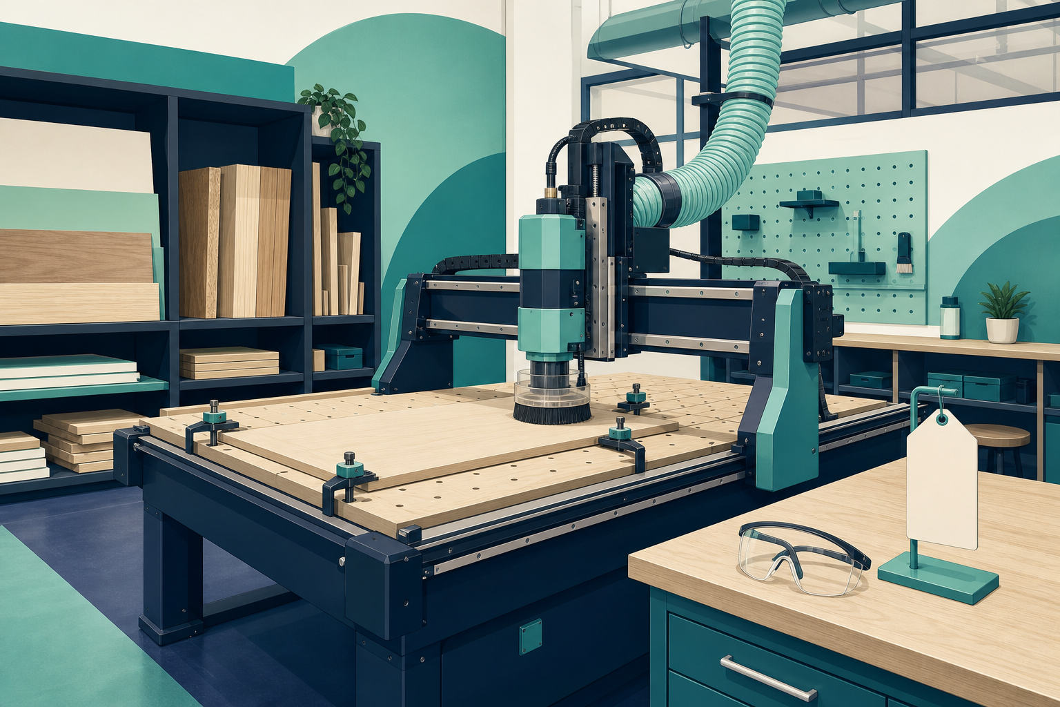 Professional illustration for Where to Use a CNC Router