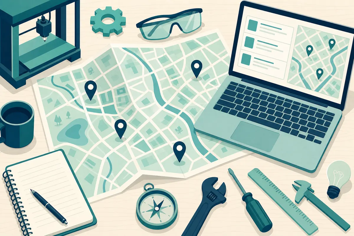 A maker searching for local workshop access